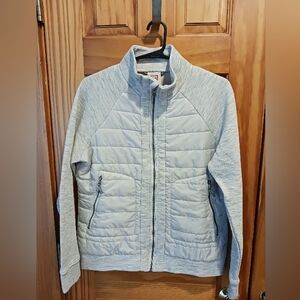 Women's gray Avalanche quilted/knit jacket M EUC